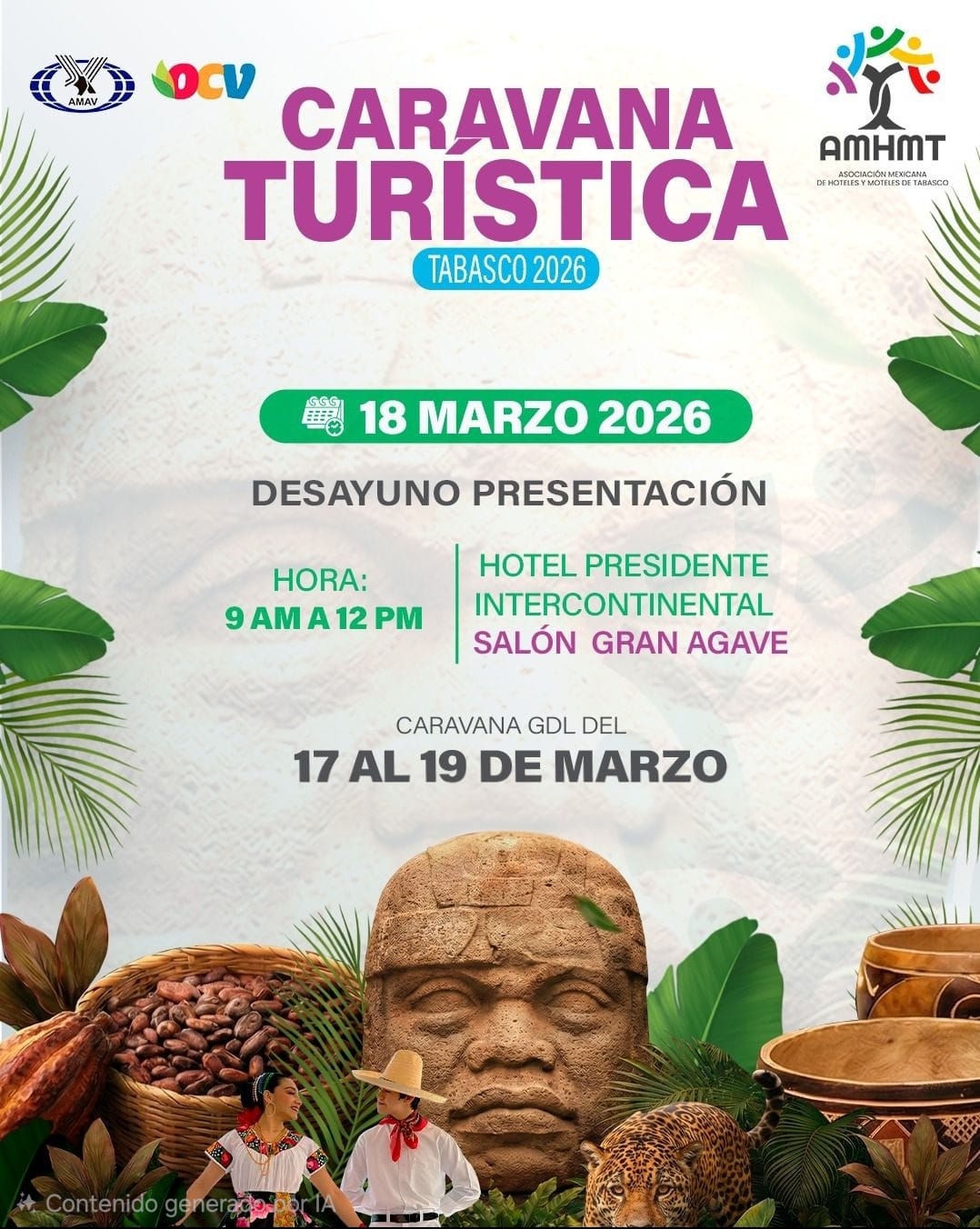 Caravana Turística Tabasco 2026 llega a Guadalajara