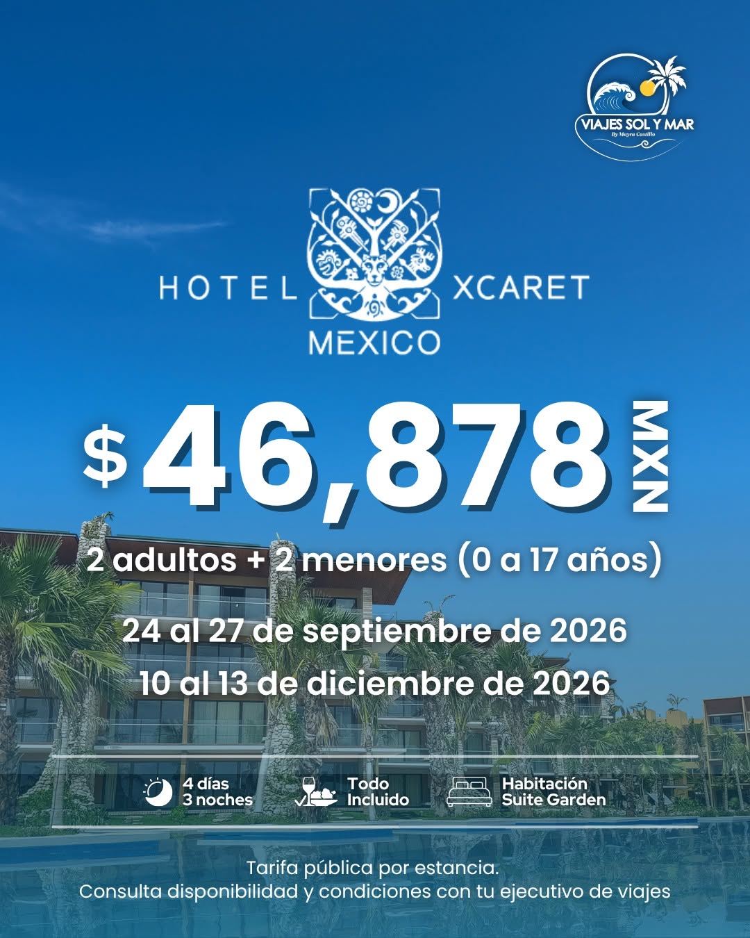 BLOQUEO PROMOCION XCARET MEXICO SEPTIEMBRE Y DICIEMBRE, MENORES GRATIS